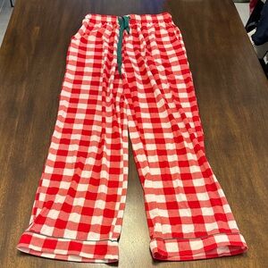Red and White Checkered  Pajama Pants